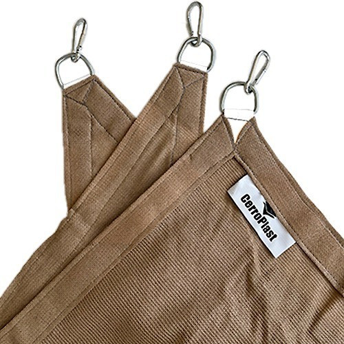 Toldo Vela Decorativa Triangular Beige 98% 2.5mx3.5mx3.9m 1