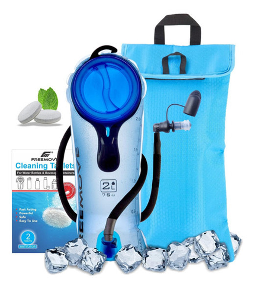 Mochila De Hidratacion Freemove Vejiga De Agua De 2 L Azul 0