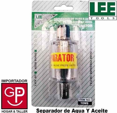Filtro Separador Agua Y Aceite 1/4 Lee Tools G P 1