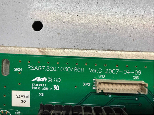 Placa Entradas Audio/video Telefunken Tkl3295s 1