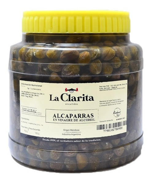 Alcaparras En Vinagre X1kg La Clarita (kosher) 0