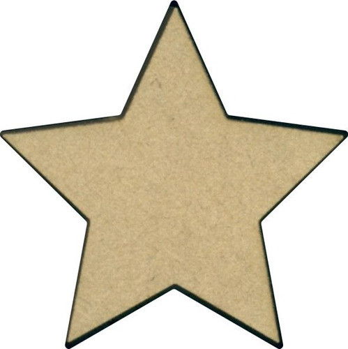 Estrella 5p Fibrofacil Figura Laser Mdf 3 Mm 20 Cm 100 Un 0