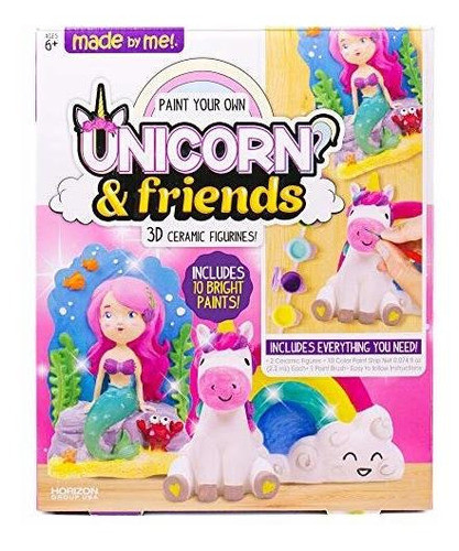 Hecho Por Mi Pinta Tus Propios Amigos De Unicornio, Incluye 0