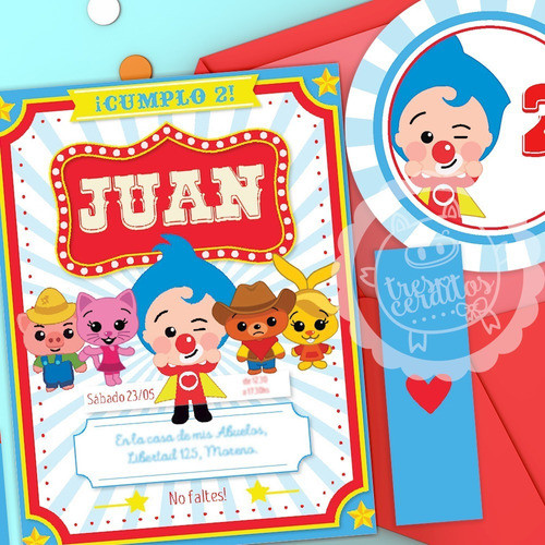 Kit Imprimible Textos Editables Plim Plim Nene 3c 0