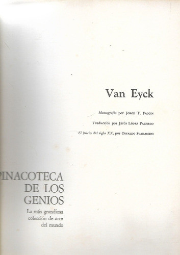 Van Eyck -  Pinacoteca De Los Genios - Arte 1