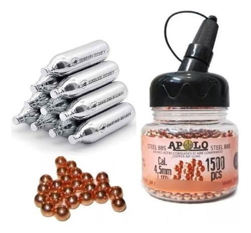 Balines Apolo Bbs 4,5 X 1500 + Umarex Co2 De 12grs X10. 0