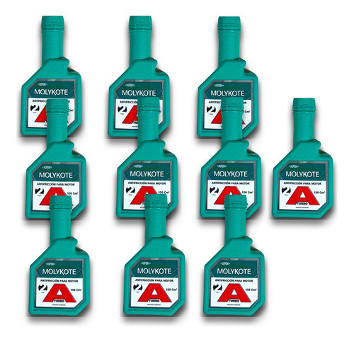 Pack 10 Aditivos Molykote A2 Antifriccion Nafta Diesel 150ml 0