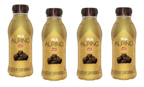 Bebida Nestlé Alpino 280ml Pronto Achocolatado Nfe 4un 0