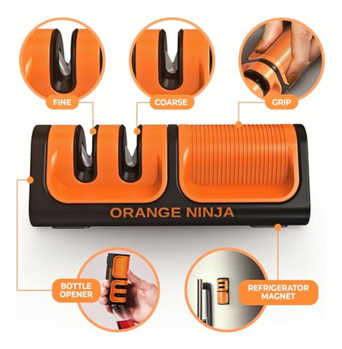 Mini Afilador De Cuchillos Orange Ninja  Afilador 1