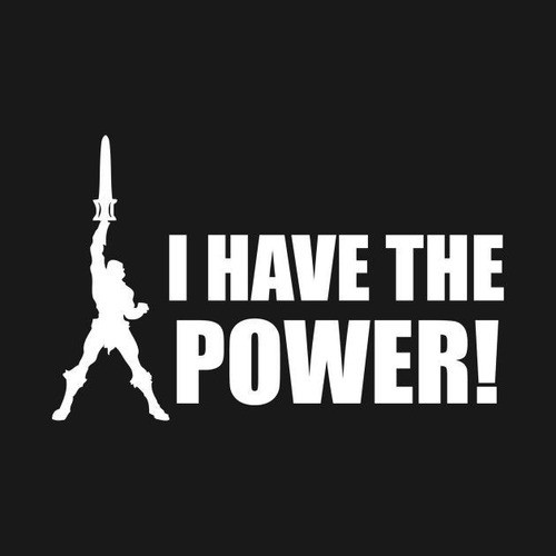 Calco Ploteo Old School He Man I Have The Power 28 Cm. 0