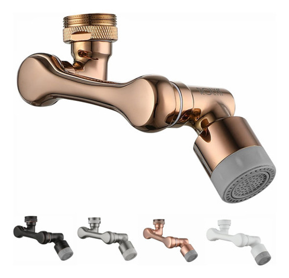 Extensor De Grifo Giratorio Aireador Laton  Dorado Rosado 0