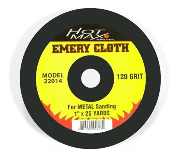 Tela De Esmeril Abrasivo Hot Max 22014 Con Grano 120 De 1 Pu 0 Tela De Esmeril Abrasivo Hot Max 22014 Con Grano 120 De 1 Pu 0