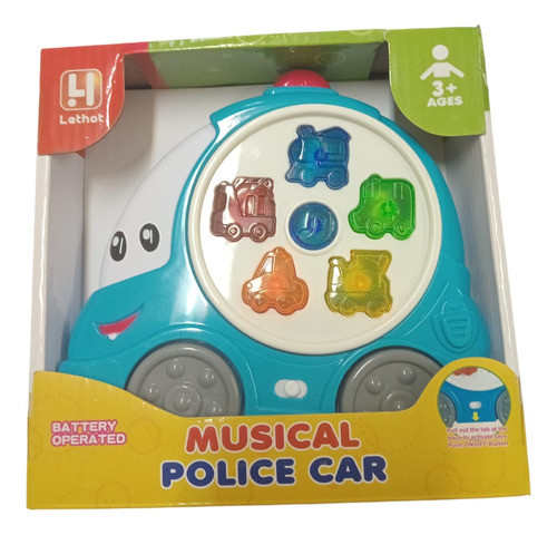 Auto Policiamusical Interactivo Aprendizaje Con Luz Y Sonido 0