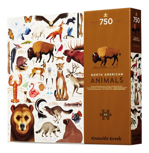 Puzzle 750 Piezas Animales Norte America Crocodile 0