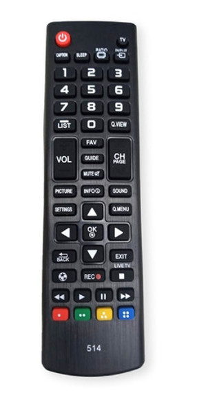 Control Remoto 514 Compatible Todos Los Lcd Led LG 43lf5410 0