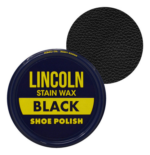 Lincoln - Esmalte De Cera Para Zapatos, Color Negro, 3 Onzas 1