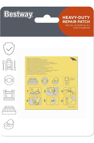Promo Kit 10 Parches Reparar Piscinas Bestway 65 Mm 0
