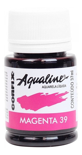 3x Aqualine Aquarela Líquida Aerografia Corfix 30ml - Magent 0