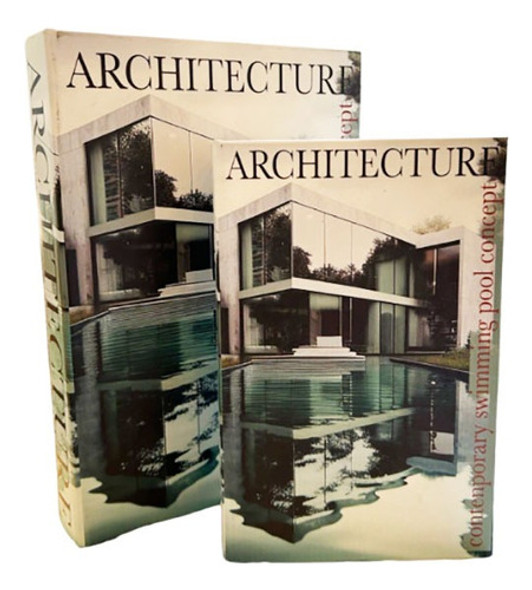 Caja Libro Grande Decoracion Tendencia Fashion/arquitecture 0