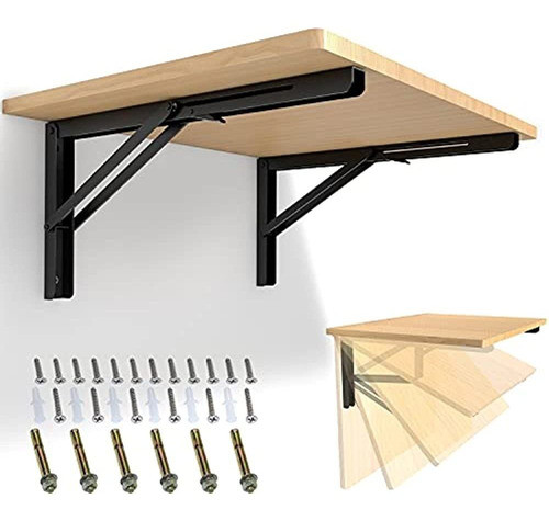 Boeray Soporte De Estante Plegable De 16  Triángulo De Acero 0