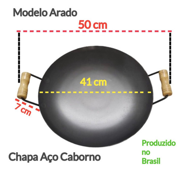 Chapa Disco Arado / Bifeira 41cm Em Aço Pronta Entrega 1
