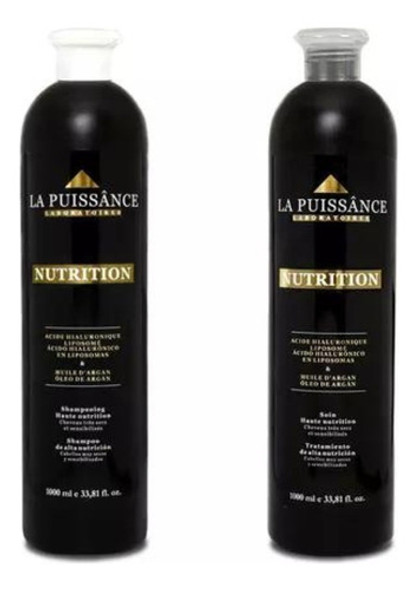 La Puissance Argán Nutrition Shampoo Acondicionador 1000 Ml 0 La Puissance Argán Nutrition Shampoo Acondicionador 1000 Ml 0