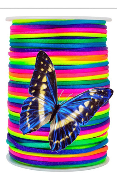 Cordon Seda Multicolor 2,5mm Cono X 100 Yardas 1 Cordon Seda Multicolor 2,5mm Cono X 100 Yardas 1