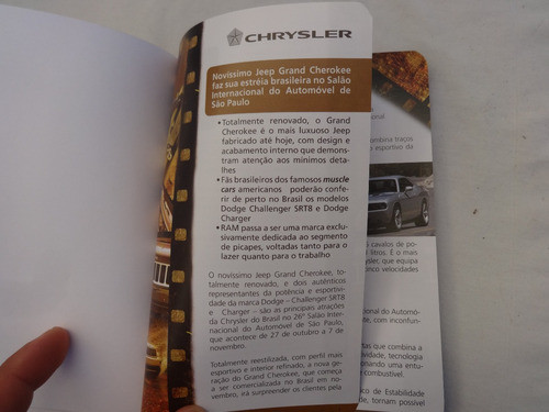 Folleto Jeep Chrysler Dodge Ram Grand Cherokee Challenger 1