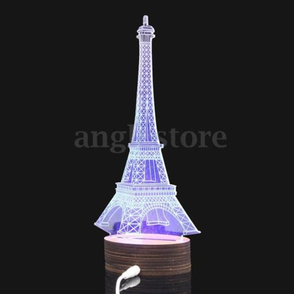 De Color Cambiante Cristal Torre Eiffel Led Noche Regalos De 1