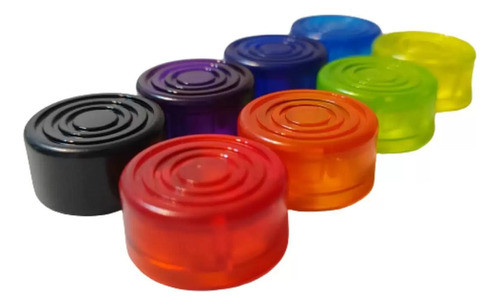 Kit Com 08 Toppers Coloridos Custom Sound Para Pedais 1