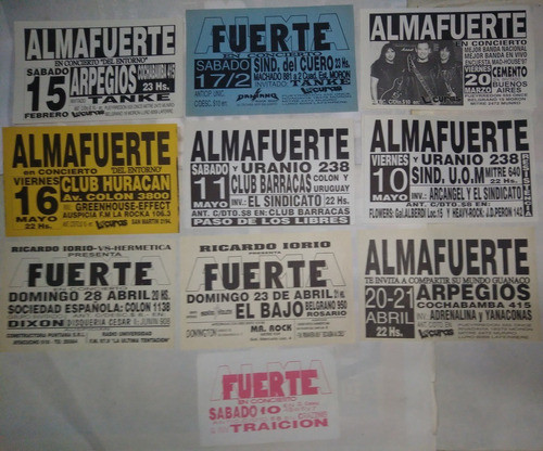 Almafuerte - Volante Publicitario 02 - Primeras Épocas Flyer 0