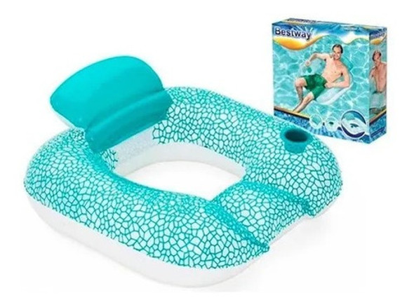 Colchoneta Inflable Sillón Bestway Posavaso Respaldo 0 Colchoneta Inflable Sillón Bestway Posavaso Respaldo 0