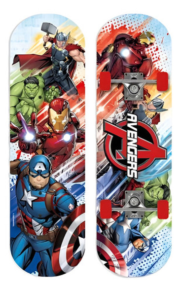Super Skate Patineta Niños Avengers Lic. Original 12004 0