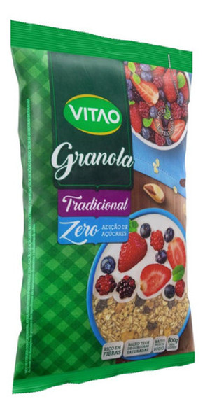 Kit C/ 3 Granola Tradicional Sem Adição De Açúcar Vitao 1