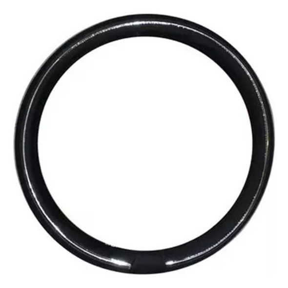 Cubre Volante Cuerina Aro Cromado Negro Para Auto Camioneta 0