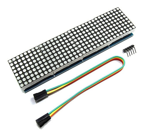 Display Matricial Max7219 Vermelho Matriz De Led 8x32 0
