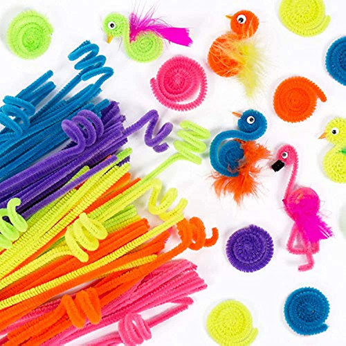 Horizon Group Usa Neon Fuzzy Sticks. Pipe Cleaner, Bendi Sti 0