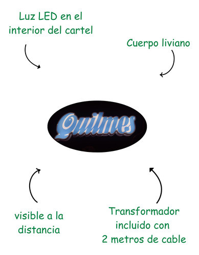 Cartel Luminoso Quilmes Led Backlight Comercio Glow 1