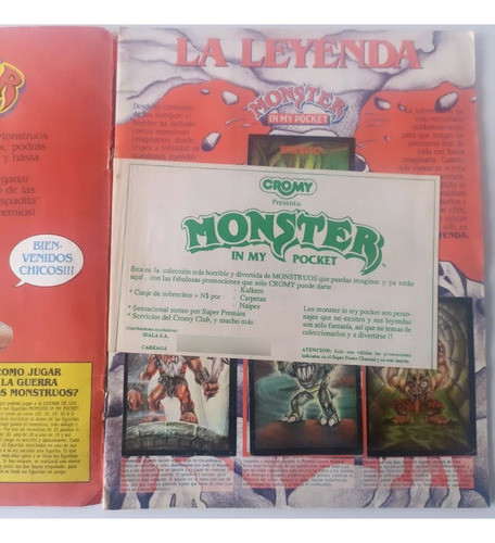 Álbum De Figuritas Monster In My Pocket 1