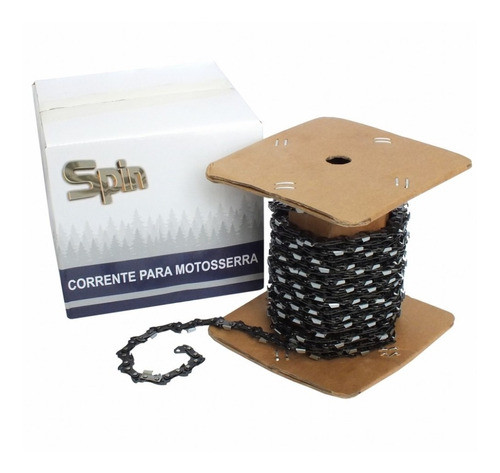 Rolo Corrente Com 205 Dentes 3/8 X 1,1mm 2 Guias P/stihl170 0