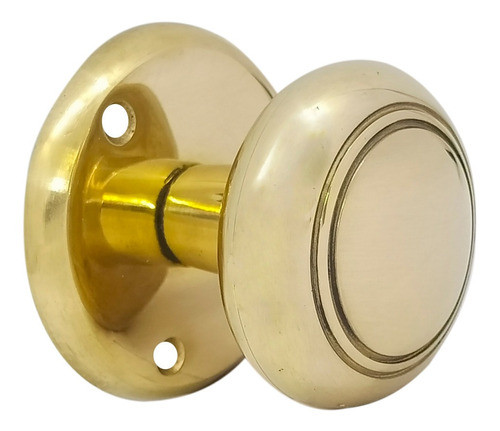 Pomo Con Filete Centrado Fijo De Bronce Pulido 70mm 0