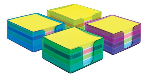 Portacubo Plastico Con Block Serviciopapelero 0