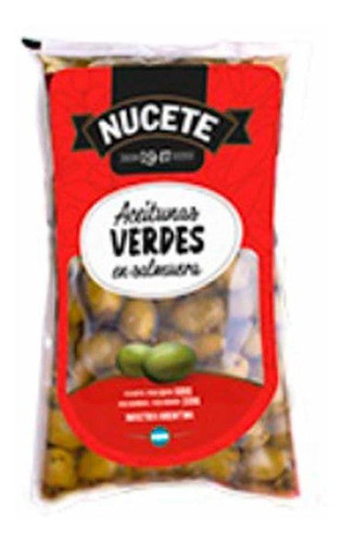 Pack X 3 Unid Aceitunas  Verde Nº5 Sac 500 Gr Nucete Encurt 0