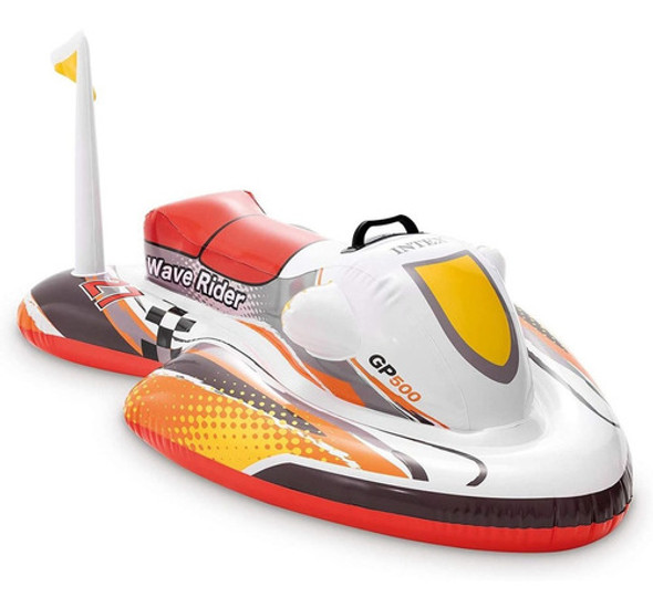 Bote Inflável Para Piscina Boia Jet Ski Intex 1,17m X 77cm 0