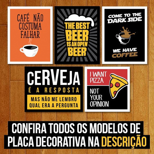Placa Decorativa - I Want Pizza 1