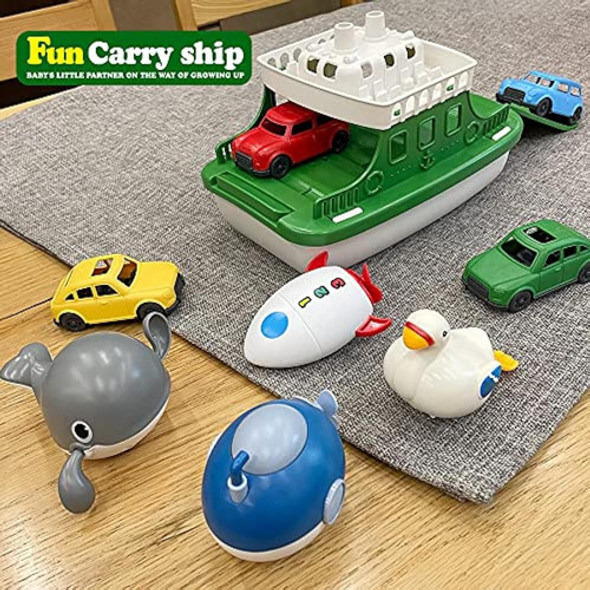 Okgiugn Ferry Boat Toys Set Con 4 Autos Y 4 Juguetes De Nata 1