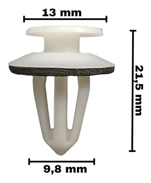 Traba Grampa Clips De Tapizado Panel Jeep Renegade X10 C 1