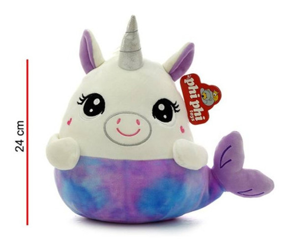 Peluche Animal Unicornio Sirena Phi Phi Toys 8125 0