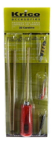 Krico Kit Limpieza Rifle Calibre 30 Baqueta Inox Cepillos 0