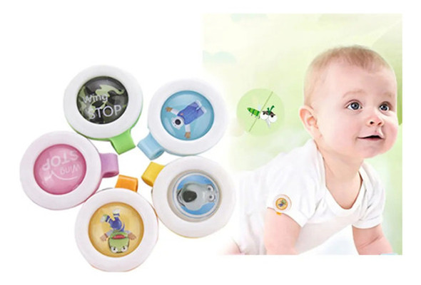 Broche Para Bebê 5 Unidade Citronela Repelente Anti Mosquito 1